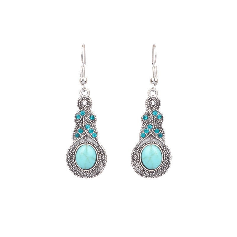 Pendientes de aleación geométrica de Tassel de Tassel mayorista